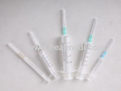 Disposable two part syringe 2ml-60ml with needles