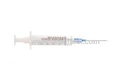 Disposable two part syringe 2ml-60ml with needles