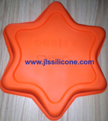 Big star bakeware silicone baking pan molds for cake or pizza