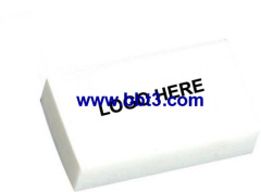 Promotional white TPR student eraser with LOGO