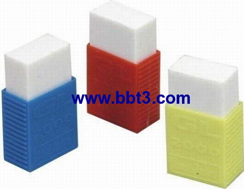 eraser with plastic grip