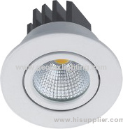 turnable 3W COB Downlight die-casting aluminium