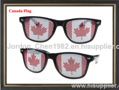 Canada flag LOGO lens sunglasses sticker sunglasses custom logo sunglasses pass CE FDA