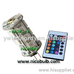 remote control RGB G4 G4-Y18 SMD5050 12VDC motorhome led G4 light 4W 180 degree 250Lm Epistar G4 led