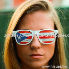 Sticker sunglasses with custom logo stickers pinhole lens sunglasses