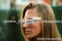 Sticker sunglasses with custom logo stickers pinhole lens sunglasses