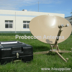 75cm portable satellite communication antenna system