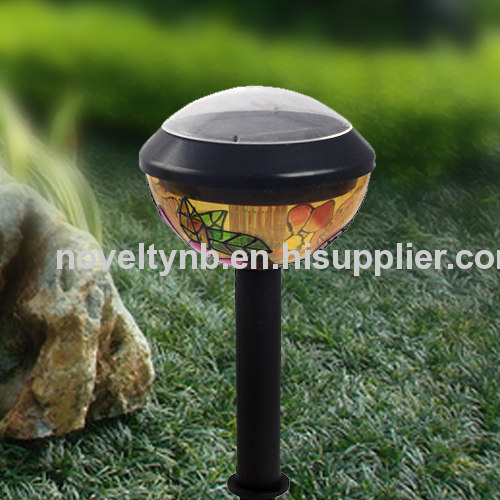 Plastic solar oval light