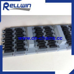 rubber top modular friction conveyor belt QNB an interlocked bricklayed pattern