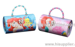 Handbag shape tin box