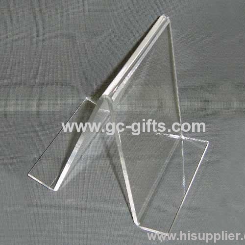 Fashionable triangle acrylic menu holder