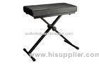 550mm - 620mm Black Keyboard Bench metal , heavy duty black music stand