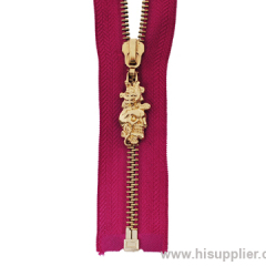 gold brass zipper metal zipper