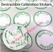 dia 20mm qa passed eggshell stickers