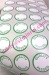 dia 20mm qa passed eggshell stickers