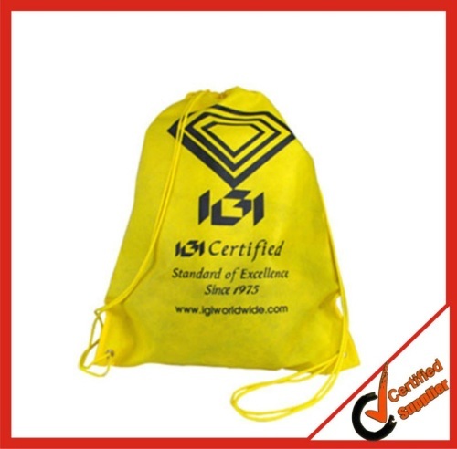 Advertising Top Quality Logo Printed Fabric Drawstring Bag