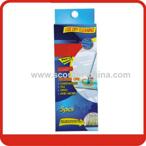 Non-woven floor cleaning wiper with Foldable Handle