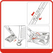 Non-woven floor cleaning wiper with Foldable Handle