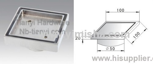 Brass Chrome Plated Tile Insert Floor Drain