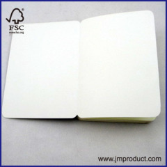 mini softcover notebook with no spine