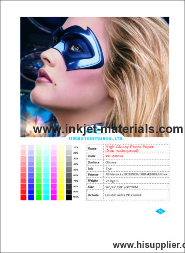 High Glossy Inkjet Photo Paper