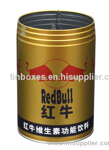 Promotional round tin can