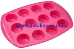 12 cavity candy baking pan silicone bakeware moulds