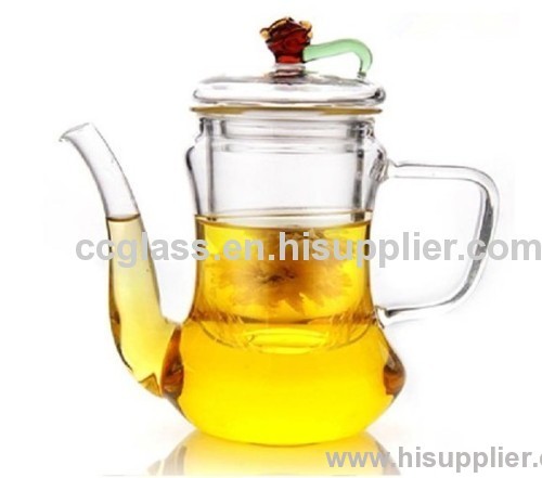 Elegant Innovative Design Glass Teapot Coffee Pot