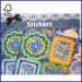 Stickers of Message for Cute design