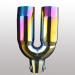 Hot sell colorful universal stainless steel dual car tail throat