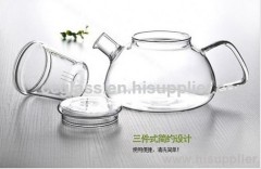 Mouth Blown Elegant Glass Teapots Coffee Pots