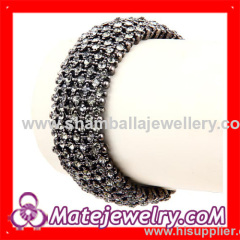 2013 new colorful geometry pattern pave crystal bangle bracelets