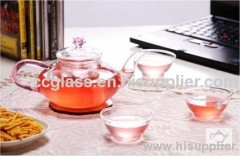 Insulated Borosilicate Glass Teapot Coffee Pot