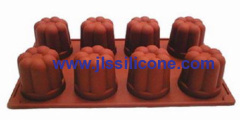 8 cavity bavarese silicone bakeware moulds