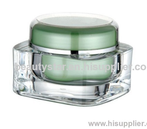 15ml 30ml 50ml 75ml 125ml Square cosmetics packing acrylic jar