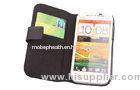 Waterproof HTC ONE SV / ST T528T Phone Cover , Genuine HTC Leather Phone Case with Card Slot