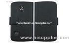 Black Huawei Leather case Wallet , Huawei Sonic C8650 U8650 M865 Cowhide Phone Case