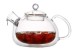 Heat Resistant Double Wall Glass Tea Pot Coffee Pot With Mouth Blown Craftsmanship