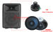 8" Plastic Portable Passive / Active DJ Audio Speaker PH08 / 08A