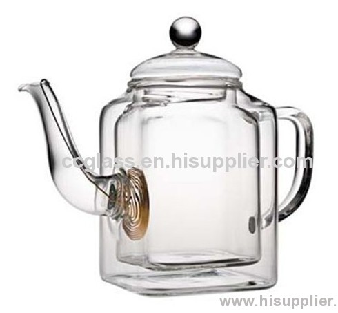 Wholesales Double Wall Glass Tea Pots Coffee Pots