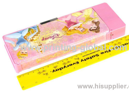 PVC Pencil Case ABS Staionery Container Hot Stamping Printing Tape