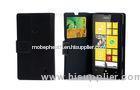 Anti-Scratch Nokia lumia 520 PU Leather Phone Case , Wallet Style with Button
