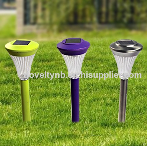 solar plastic lawn garden light