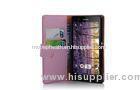 Pink Fashion PU Wallet Cell Phone Case For Sony Xperia Z / L36h / Yuga,c6603 / L36i