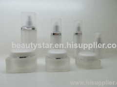 15ml 30ml 60ml 120ml Square acrylic frosted lotion bottles