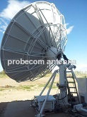 4.5 meter parabolic satellite dish antenna