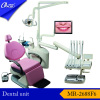 Deluxe Top Mounted dental unit with three fold dental chair