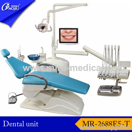 Deluxue top mounted denal unit