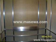 stainless steel and copper material mixed woven wall decor fabric