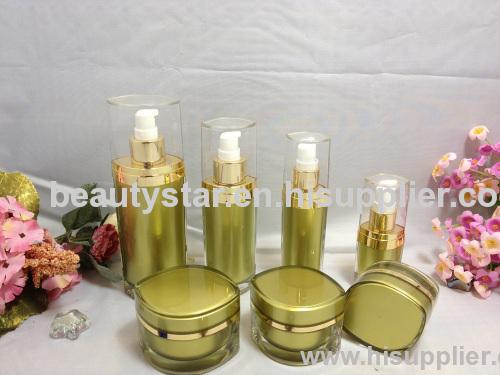 30ml eye shape acrylic lotion pump bottles